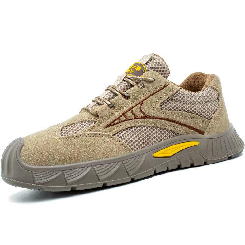 Men's Winter Cotton Safety Work Shoes - Anti-Smash, Anti-Puncture, Warm, Comfortable Protection for Construction Sites.