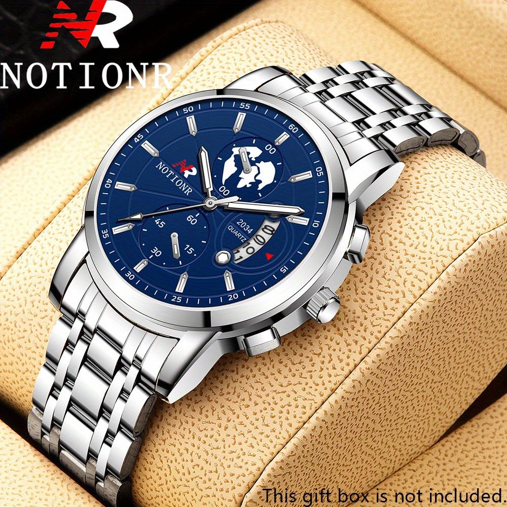 Men'S Stainless Steel Watch Casual Fashion Men'S Quartz Watch