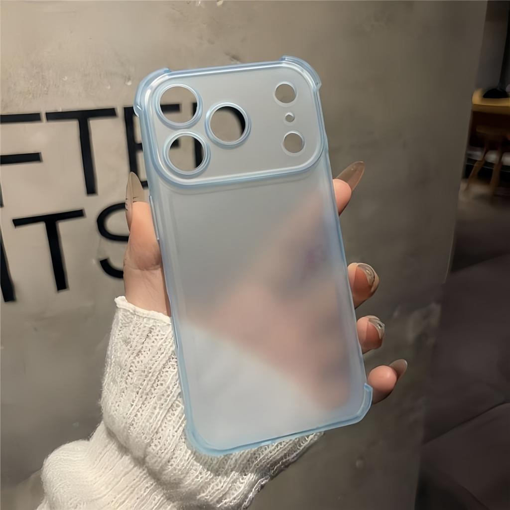 Translucent Shockproof Silicone Phone Case for iPhone 17 ProMax Pro Air 16 Plus 16e 15 14 13 Mini 12 11 XS Max XR X/XS 7Plus/8Plus 7/8 Cover