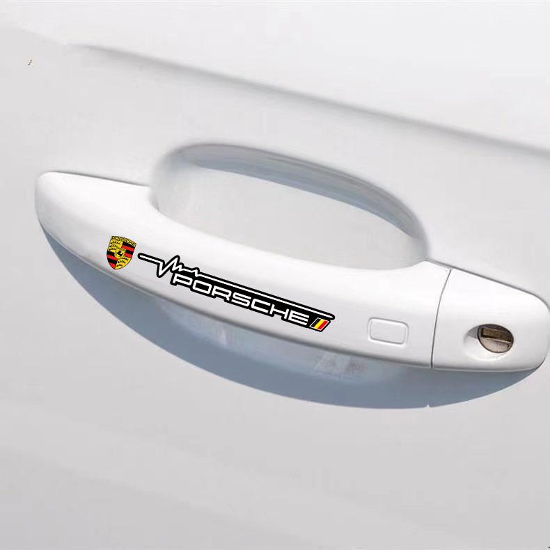 Car Emblem Window Wiper Sticker Decor Decal Accessories For Porsche Cayenne Panamera Macan 911 718 Taycan Boxster Cayman 918
