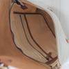 Marutomi Shokai Chair Canvas and Leather Flap Camel Leather and W32 X H36 X Backpack, Off-White Canvas, Size Approx. D7cm, 7M0-1106