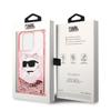 Karl Lagerfeld Klhcp14Llnchcp Iphone 14 Pro 6,1 Różowy/Pink Hardcase Glitter Choupette Head