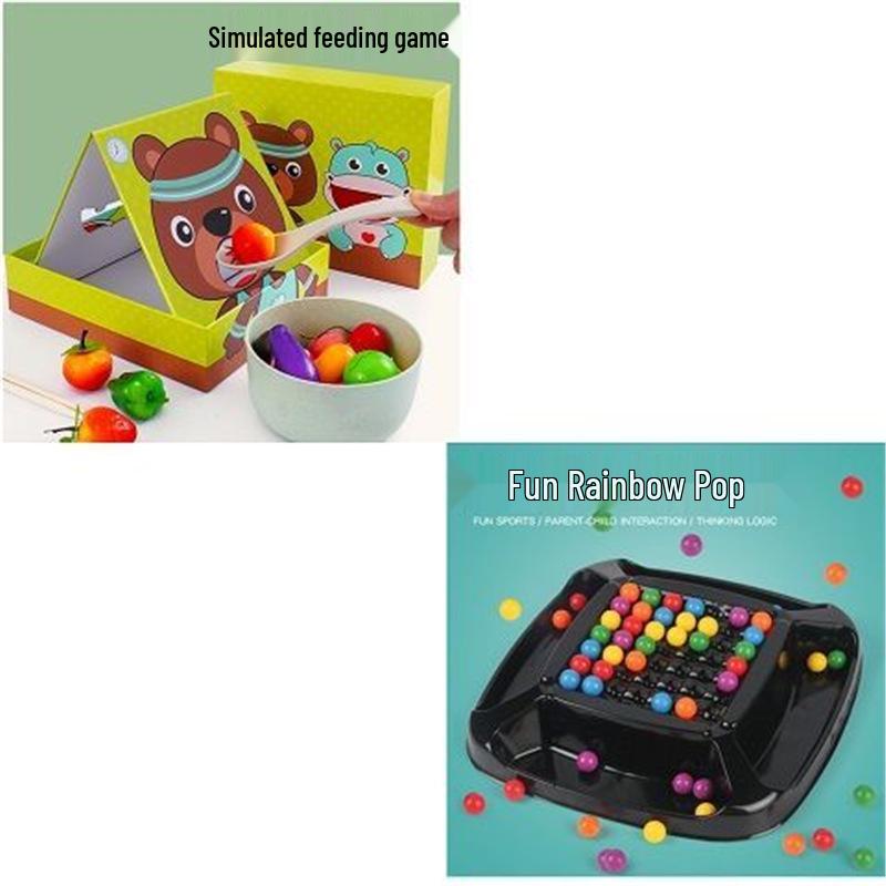 Toddler Montessori Bead Clipping Toy for Hand-Eye Coordination and Fine Motor Skills Training, Ages 2-3