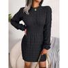 Slim White Bodycon Sweater Dress Women Elegant Knit Pullover Dresses Women Casual Long Sleeve Knitted Dress 23220