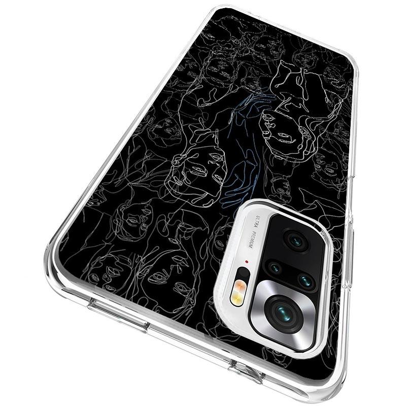 Abstract Line Women Face Case Phone Cover for Xiaomi Redmi 13 13C 14C 12 12C 10 10C 10A 9 9C 9A 9T 8 8A 7 7A 6 Pro 6A K70 K60 K4