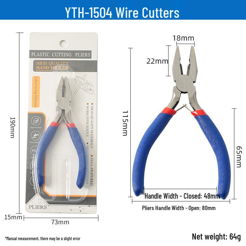 YTH-1500 Jewelry Pliers Set - 4.5" Mini Needle, Long, Bent Nose Tools for DIY Crafts