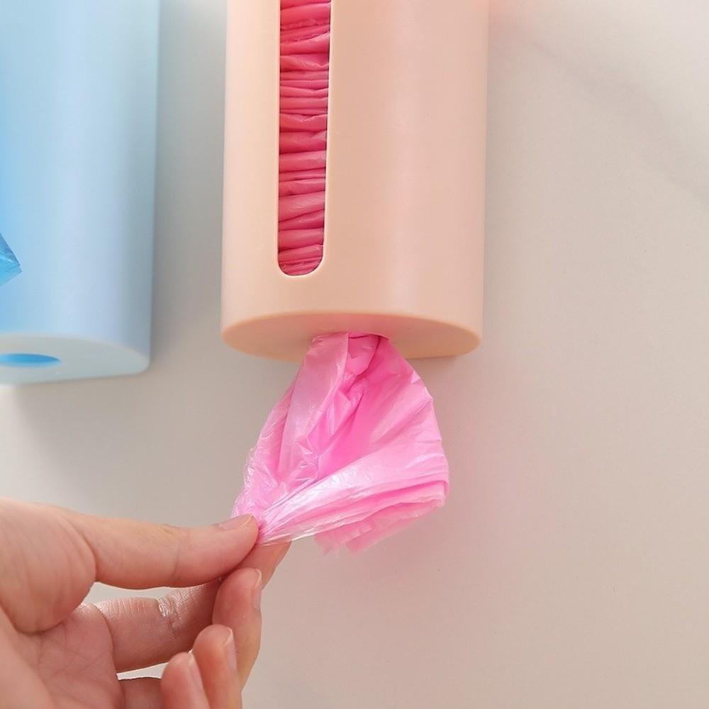 5Pcs Nail-Free Wall-Mounted Container Multi-Function Removable Trash Bag Dispenser Durable Easy Install Garbage Bag Holder
