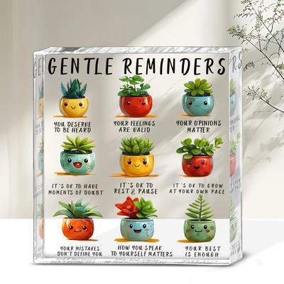 2D Flat Acrylic Desktop Decoration, Indoor and Outdoor Decoration - No Battery/electricity Required, Free Day Decoration, Shop Decoration, Du