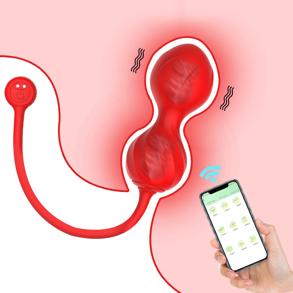 Ladies Vibrator Wireless Phone APP Remote Control Dildo Female Outdoor Vibrating Egg Sex Toy