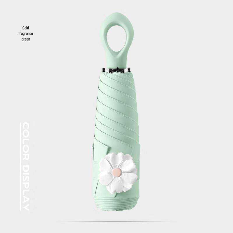 Nanqiao Macaron Flower Bud 5-Fold Sun/Rain Umbrella