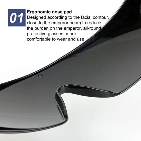 8 Degrees Grey Lens Strong Light Resistant Anti-impact Ergonomic Nose Pad Welding Goggles Safety Working Protective Equipment Eyes Protector