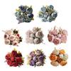 13 Heads Artificial Flower Silk Fabric Realistic Peony Bouquet with Soft Touch Home Wedding Display Office Decoration