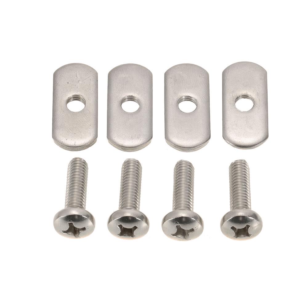 6X Stainless Steel Kayak Rail//Track Screws /& Track Nuts Hardware Kit Replacement