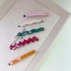 New Macaron Acetate Hairpin Cute Candy-Colored Wavy Bangs Girly Makeup Styling Hairpin Hair Accessories