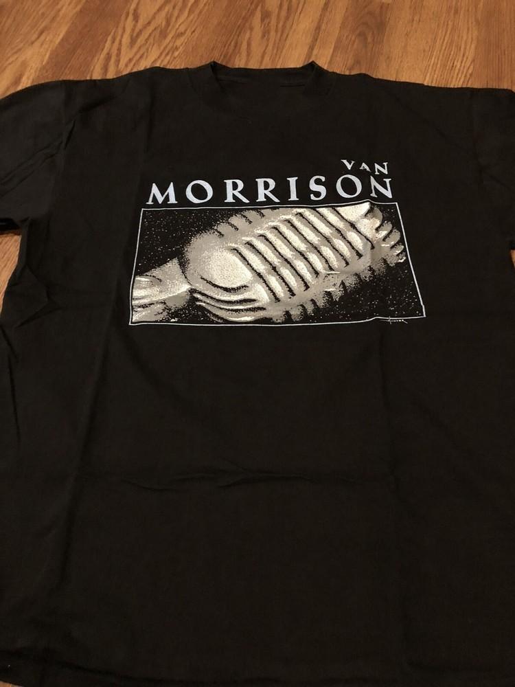 Vintage Van Morrison Cotton Black Shirt Unisex Concert S to 5XL SG482 Unisex T-Shirt M