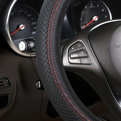 37/38 cm automobilový univerzální potah na volant protiskluzový potah na volant protiskluzová embosovaná kůže Car-styling