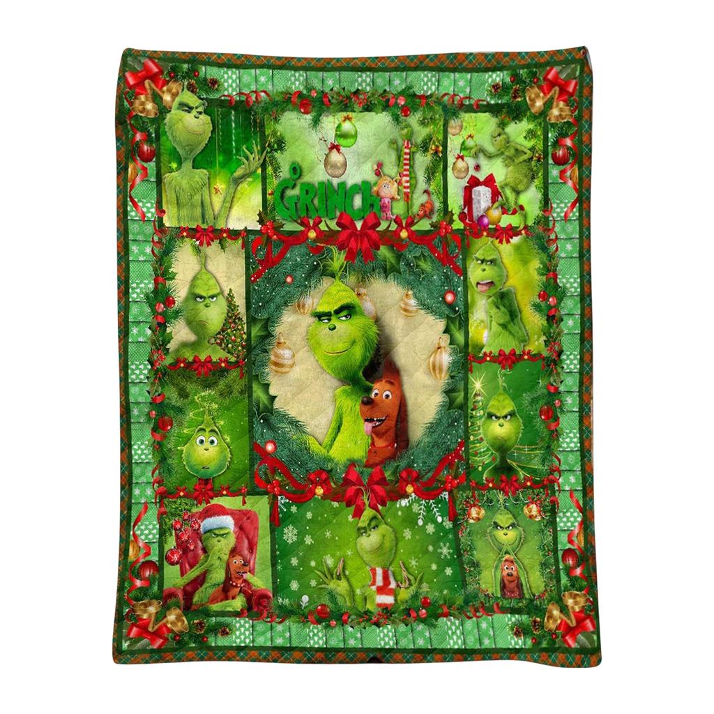 Printed Flannel Blanket Is Thick And Warm For Christmas, Suitable For The Elderly And Children To Keep Warm In Winter