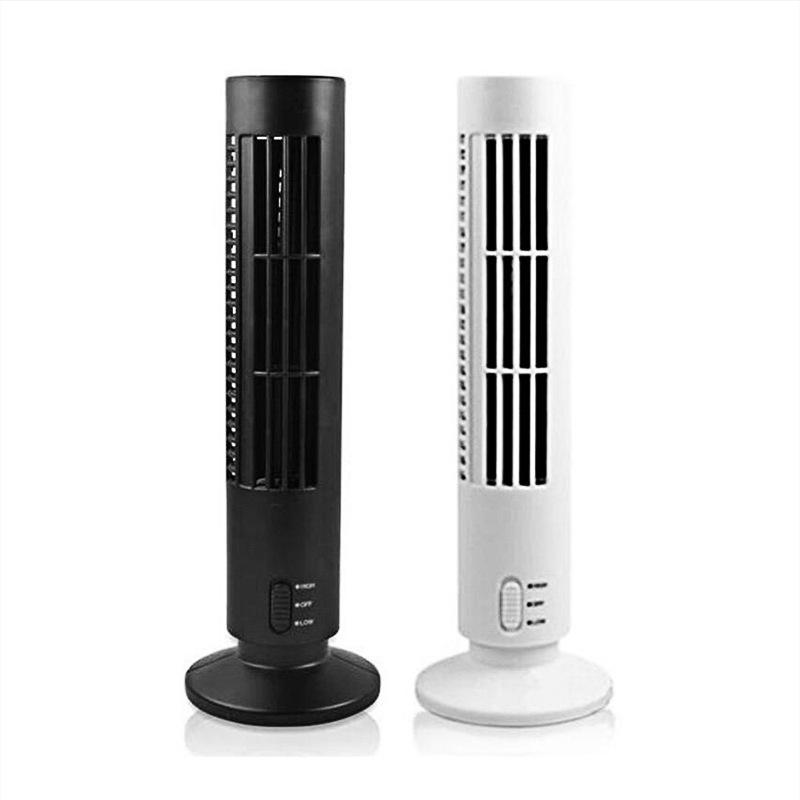 Mini Tower Fan Usb Leafless Fan Tower Electric Fan Vertical Air Conditioning Fan Handheld Fan Gift