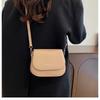 Shoulder Bag Waterproof PU Leather Simple Solid Color Flap Crossbody Messenger for Daily Commute Travel Shopping