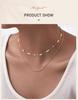 Pearl Choker Necklaces For Women, Double Layered Pearls Chain Necklace, Minimalist Stainless Steel Wedding Jewelry