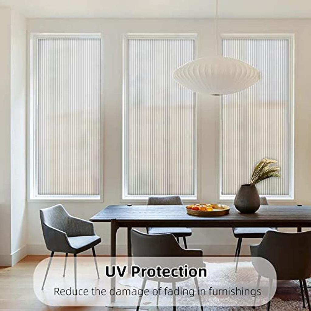 Pellicola Decorativa Vetro Finestra Privacy Satinata in Vinile, Adesivo 3D per Bagno Soggiorno Senza Colla