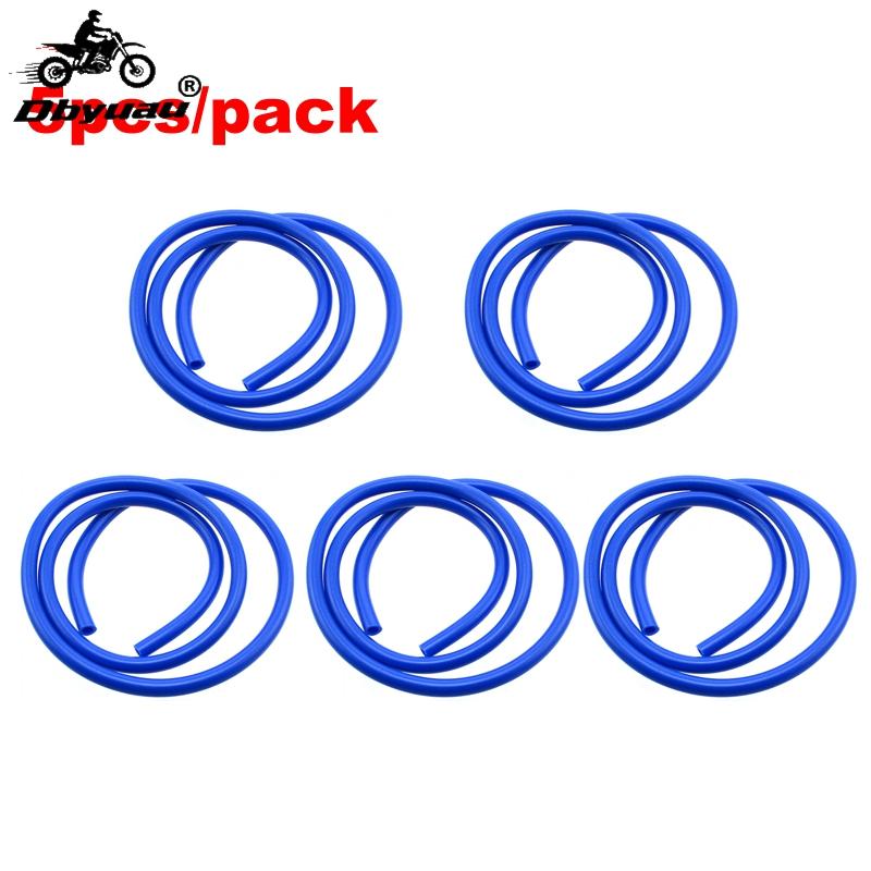 Dbyuau Blue 1 Meter 1/4" Motorcycle Fuel Hose Line For Quad ATV Pit Dirt Bike Fuel System Fittings7