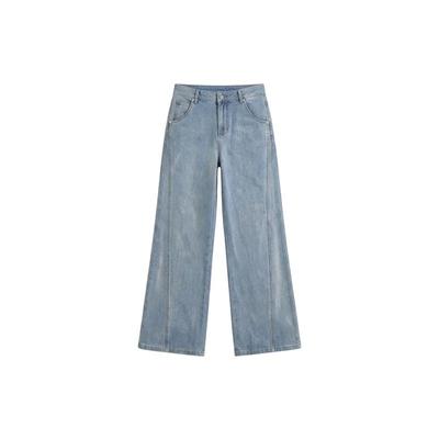 Deesha Girls' & Teens' Washed Denim Wide-Leg Pants