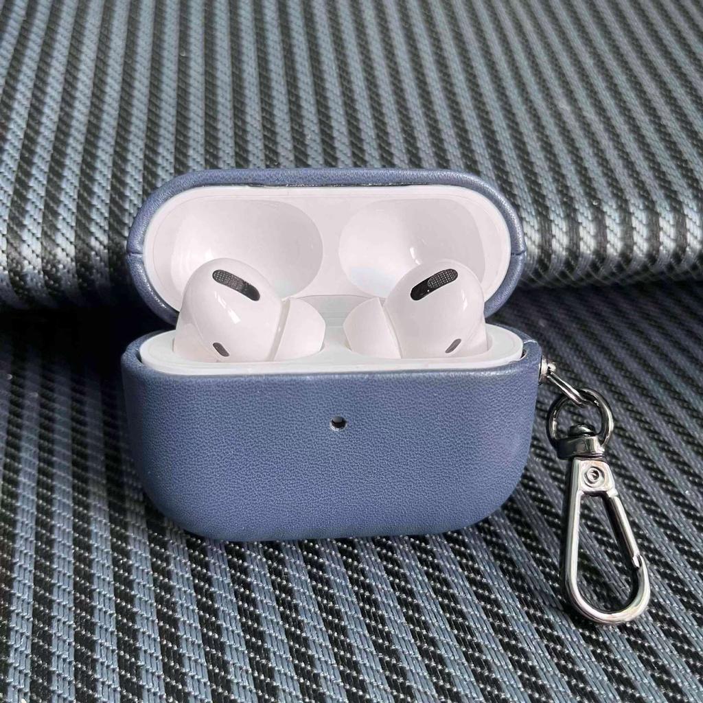 PU Leather Solid Color Wireless Earphone Case for Airpods Pro 2 & Airpods 4 3 2 1 Scratch-proof Drop-proof Inner Flocking Cover