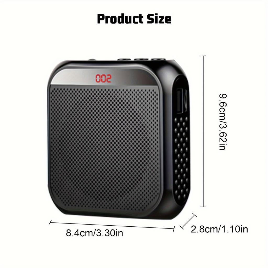 Portable Voice Amplifier with Wired Microphone Headset Rechargeable PA System Speaker, Speech Amplifiers Loudspeaker for Teachers Tour Guide