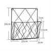 1PCS Metal Wall Mounted Magazines Newspaper Storage Rack for Home Office Books Newspapers Files Folder Display Stand