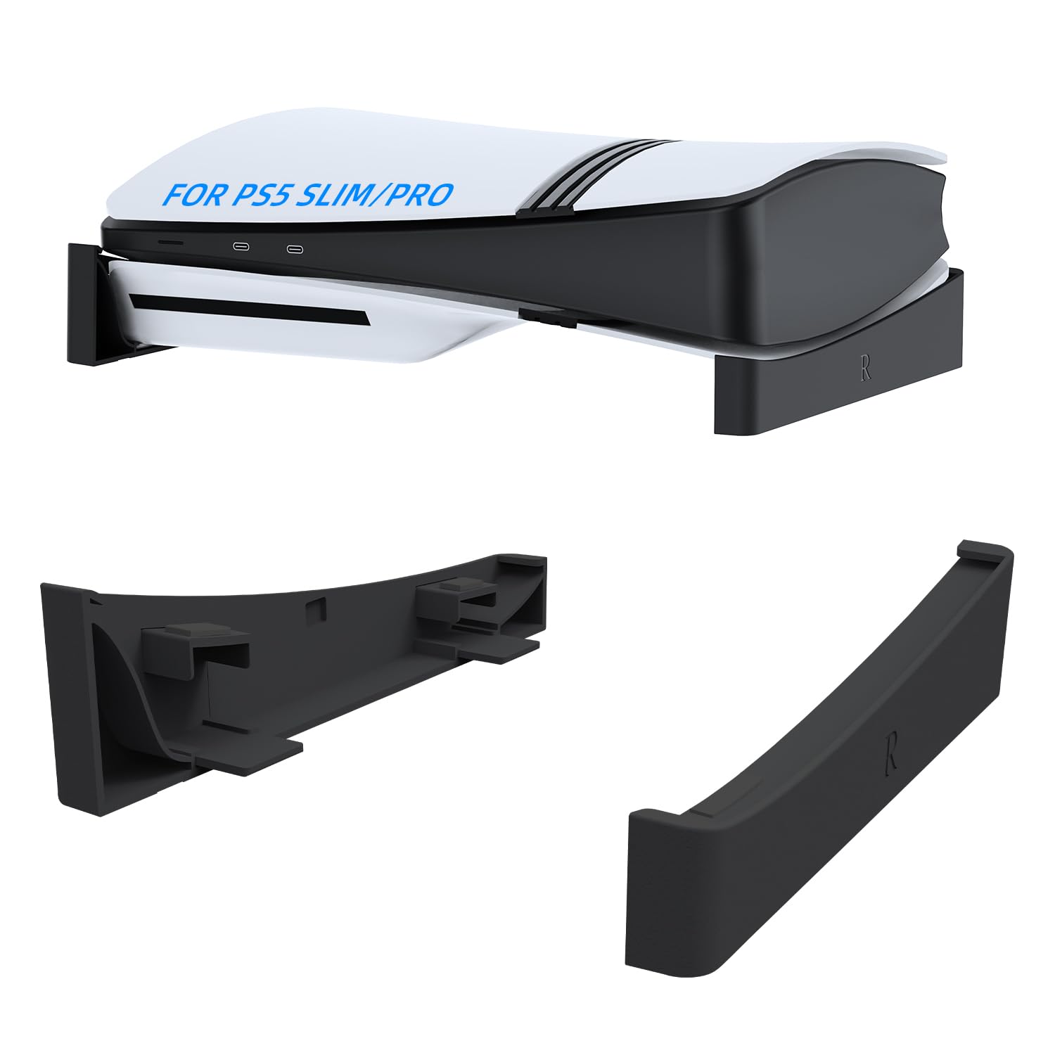 

Uniraku PS5 horizontal storage earthquake scratch improved heat more secure storage of the main unit Compatible with both PS5 regular version and