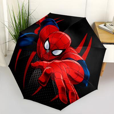 Spider Man Automatic Opening and Closing Umbrella  8 Ribs Windproof Portable Folding Umbrella, Suitable for Casual and Business Outings,for Gifts0