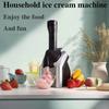 2025 New Household Ice Cream Machine For Making Ice Cream Milkshake Sorbet Smoothie Etc Small Size Silver Black Children's Gifts
