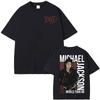 Michael Jackson King of Pop Bad World Tour Tshirt Unisex Women Vintage 90s Hip Hop Streetwear Y2K Tshirts High Quality Cotton Top