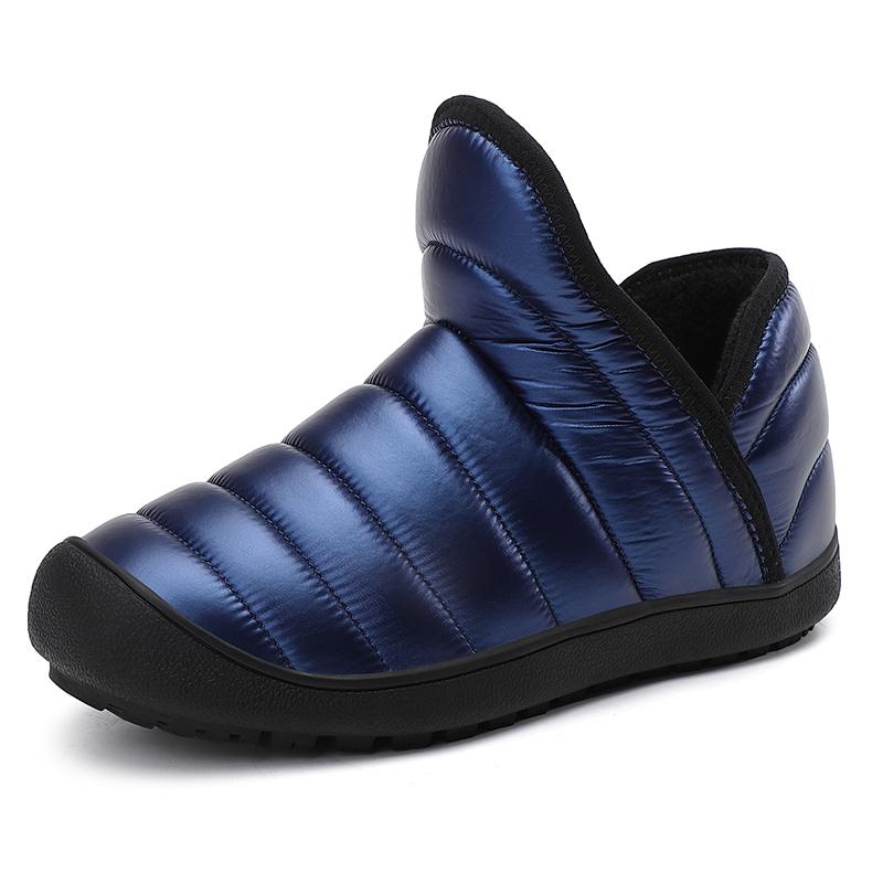 Unisex Warme Stiefel Slipper Bequeme Winter Freizeit Schuhe Elastische Freizeit Flats Herren Damen Rutschfeste Schneestiefel