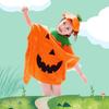 Performance Stage Children Cosplay Costume Pumpkin Cloak Performance Suit Fruit Veggie Costume  Boy