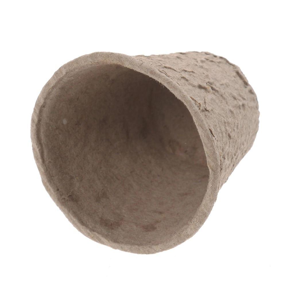 10Pcs Seed Tray Planting Seed Nursery Cup Environmental Protection Round Peat Pot