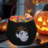 Halloween Basket Halloween Candy Basket With Handle Large Organizer Embroidered Holder Decor For Fall Home Party Easter Bathroom