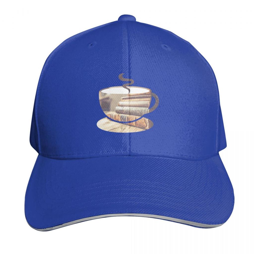 Tea and Books Baseball Cap New Hat Kids Hat Sun Cap Custom Hat Caps Unisex Womens