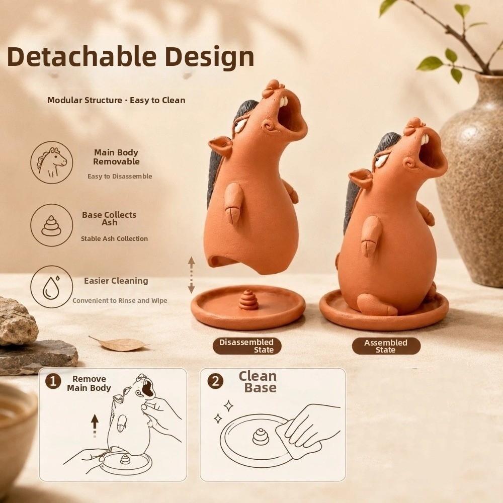 Resin Bathtub Backflow Incense Burner Ash Collection Tray Cone Incense Holder Living Room