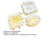 3Pcs Loofah Soap Bath Ball with Soft Towel 2-in-1 Shower Gel Soap Loofah Cloth Mesh Design Skin Smoothing Bath Ball