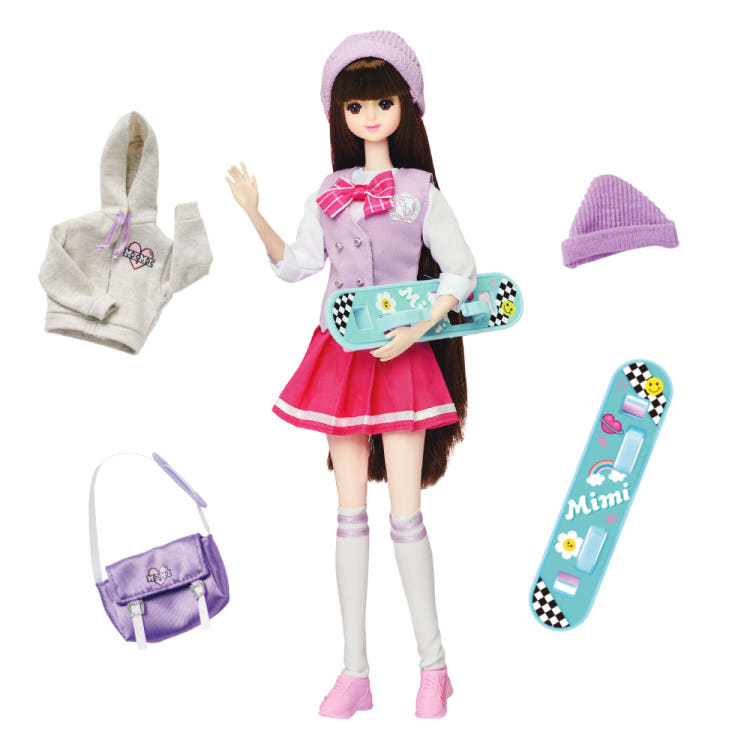 [mimi world] Seventeen Mimi Diary Doll Set: Skateboarding in the Park