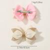 2Pcs Double Layer Glitter Bow Hair Clips for Girls Cute Grosgrain Ribbon Hair Accessories Children's Hairpins Bowknot Headwear