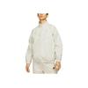 Nike Loose Stand Collar Letter Print Zip Jacket Men Outerwear White DX0697-072