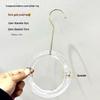 Transparent Acrylic S-Shaped Crystal Clothes Hanger Hook