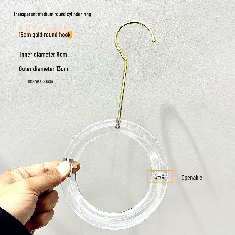 Transparent Acrylic S-Shaped Crystal Clothes Hanger Hook