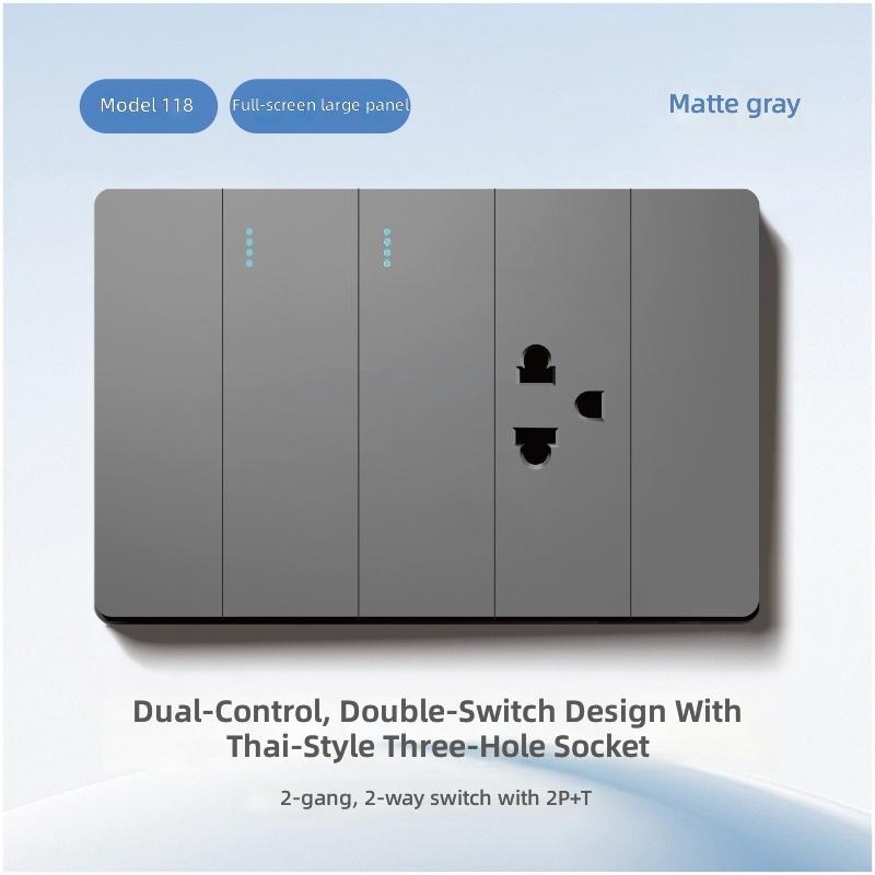 Type 118 American/Thailand Universal Standard with USB/Type-c/light Switch and Outlets Wall Switches and Sockets