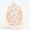 Russian Purple Gold Hollow Ring Simple High Temperament Versatile Rose Gold Plated Wide Open Ring