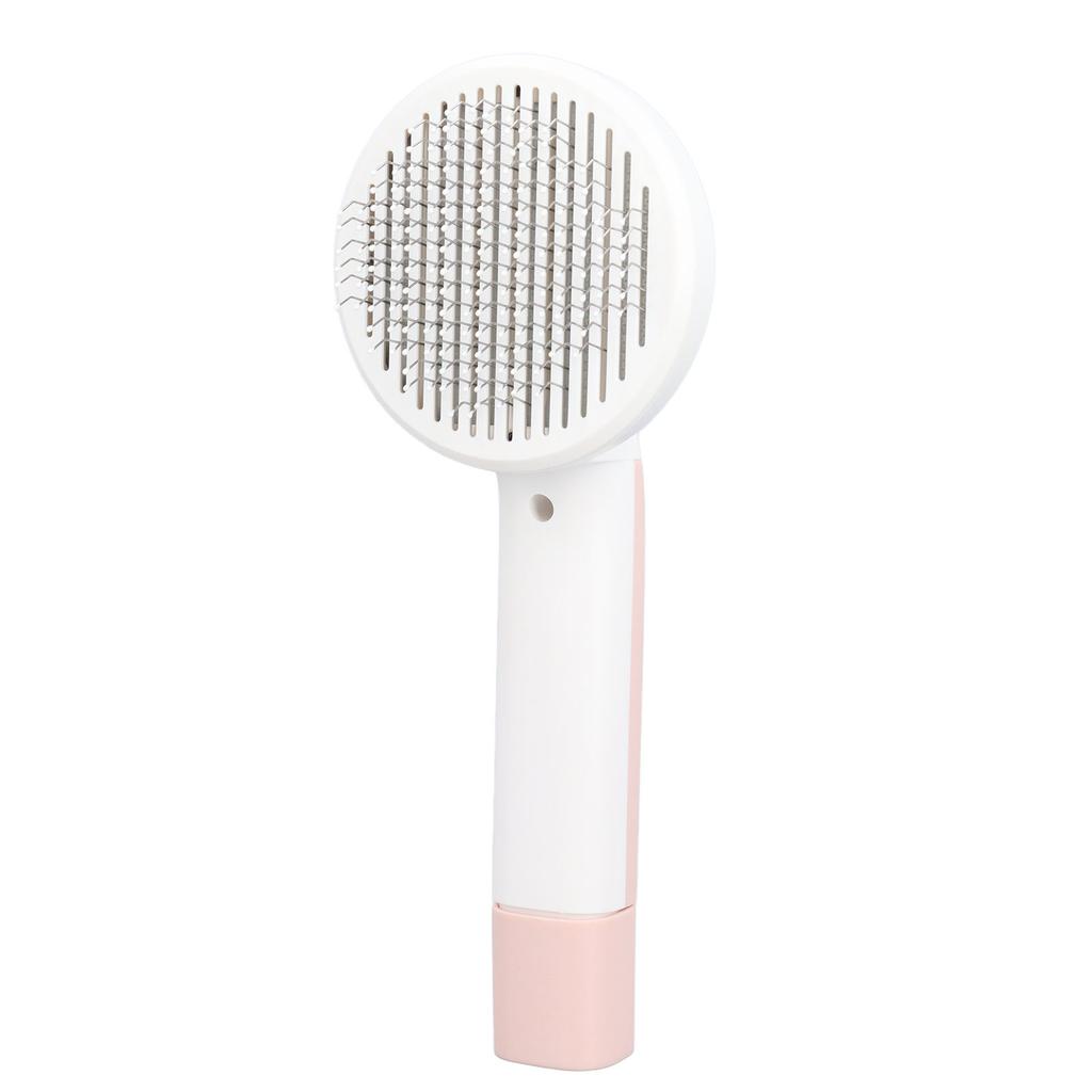 Pet Slicker Brush 2 in 1 Detangling Self Cleaning Floating Hair Removal Pet Grooming Comb with Nail Grinder for Cat