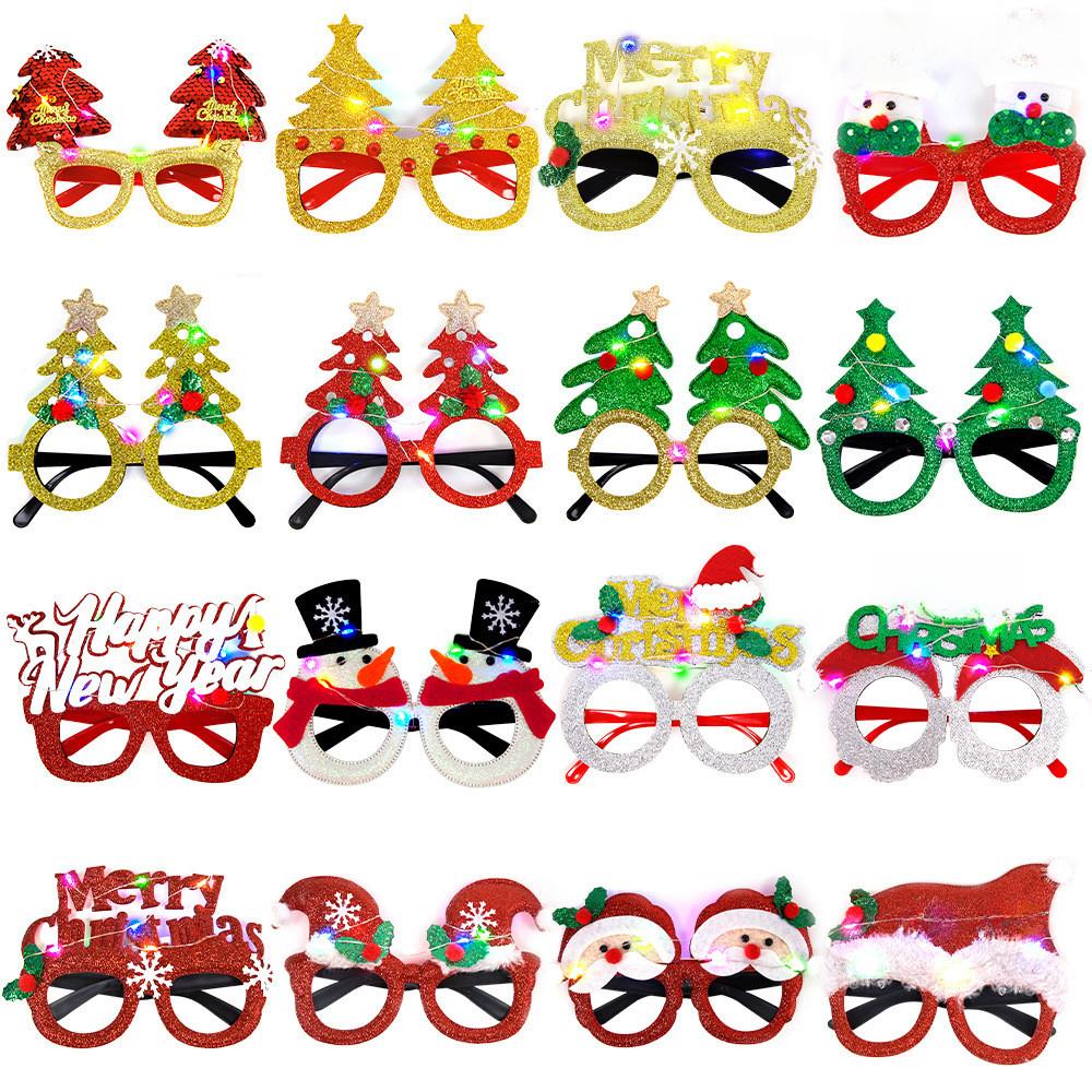 Colorful Cartoon Style Led Christmas Glasses For Party Decorations And Festivities